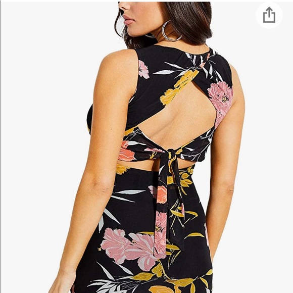 GUESS NWT Gabrielle ruched cutout dress size small 👗 - Picture 5 of 14